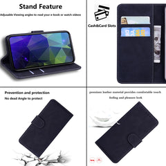 Étui portefeuille en cuir de couleur unie pour Samsung Galaxy S25 FE 
