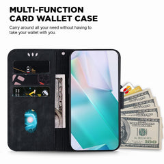 Étui portefeuille en cuir antichoc avec dragonne pour Samsung Galaxy S25 FE, motif tigre 