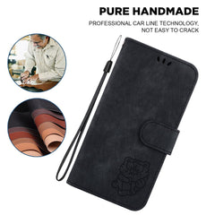 Étui portefeuille en cuir antichoc avec dragonne pour Samsung Galaxy S25 FE, motif tigre 