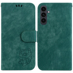 Étui portefeuille en cuir antichoc avec dragonne pour Samsung Galaxy S25 FE, motif tigre 
