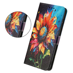Für Samsung Galaxy S25 FE Brieftaschenhülle Musterdruck PU-Leder-Telefonabdeckung mit Lanyard 