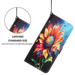 Für Samsung Galaxy S25 FE Brieftaschenhülle Musterdruck PU-Leder-Telefonabdeckung mit Lanyard 