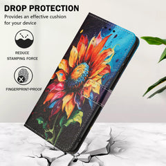 Für Samsung Galaxy S25 FE Brieftaschenhülle Musterdruck PU-Leder-Telefonabdeckung mit Lanyard 