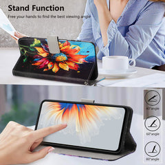 Für Samsung Galaxy S25 FE Brieftaschenhülle Musterdruck PU-Leder-Telefonabdeckung mit Lanyard 
