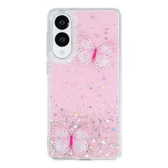 For Samsung Galaxy S25 Edge TPU Case WANLONFENG AW Series PVC Butterfly Epoxy Phone Cover with HD Film