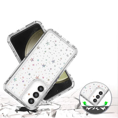 Coque hybride transparente en acrylique TPU pour Samsung Galaxy S25+/S24+ avec film imprimé laser 
