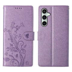 Étui portefeuille en cuir PU avec dragonne pour Samsung Galaxy S25 FE, motif papillon et fleurs 