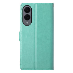 For Samsung Galaxy S25 Edge Wallet Case Butterfly Floral Imprint PU Leather Phone Cover with Wrist Strap