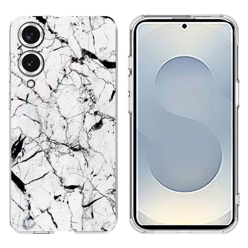 Weiche TPU-Hülle für Samsung Galaxy S25 Edge, Marmormuster, bedruckte Telefonabdeckung 