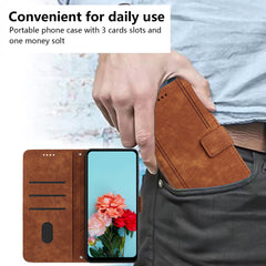 Für Samsung Galaxy S25 FE Stand Case Aufgedruckte Linien Leder Telefonabdeckung 