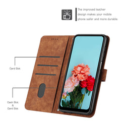 Für Samsung Galaxy S25 FE Stand Case Aufgedruckte Linien Leder Telefonabdeckung 