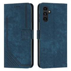 Für Samsung Galaxy S25 FE Stand Case Aufgedruckte Linien Leder Telefonabdeckung 