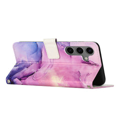 For Samsung Galaxy S25 FE Stand Case Marble Pattern PU Leather Wallet Phone Cover