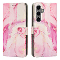 For Samsung Galaxy S25 FE Stand Case Marble Pattern PU Leather Wallet Phone Cover