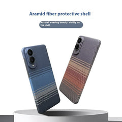 For Samsung Galaxy S25 Edge Magnetic Case Precise Cutouts Gradient Aramid Fiber Phone Cover with Metal Lens Frame