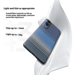 For Samsung Galaxy S25 Edge Magnetic Case Precise Cutouts Gradient Aramid Fiber Phone Cover with Metal Lens Frame