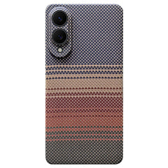 For Samsung Galaxy S25 Edge Magnetic Case Precise Cutouts Gradient Aramid Fiber Phone Cover with Metal Lens Frame