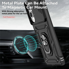 For Samsung Galaxy S25 Edge Case PC + TPU Phone Cover with Lens Protection Kickstand