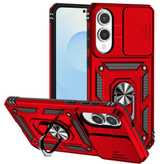 For Samsung Galaxy S25 Edge Case PC + TPU Phone Cover with Lens Protection Kickstand
