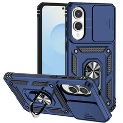 For Samsung Galaxy S25 Edge Case PC + TPU Phone Cover with Lens Protection Kickstand