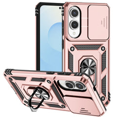 For Samsung Galaxy S25 Edge Case PC + TPU Phone Cover with Lens Protection Kickstand