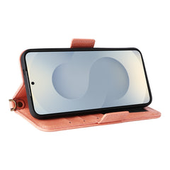 For Samsung Galaxy S25+ Leather Case Magnetic Closure Wallet Stand Phone Cover with Crossbody Strap