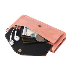 For Samsung Galaxy S25+ Leather Case Magnetic Closure Wallet Stand Phone Cover with Crossbody Strap