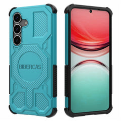 Coque BIBERCAS J-16 Series pour Samsung Galaxy S25, compatible avec MagSafe, anti-chute, TPU + PC 