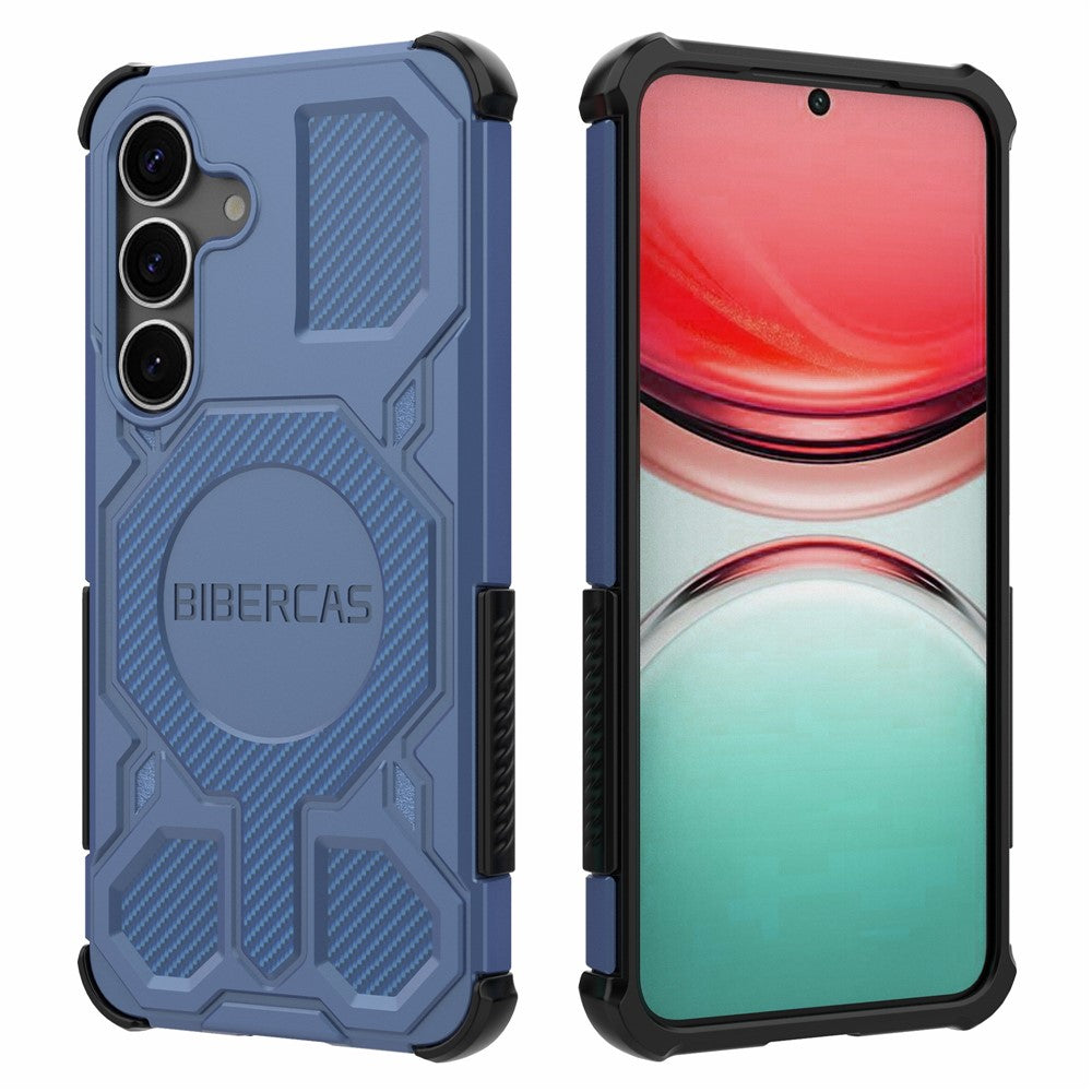 BIBERCAS J-16 Series For Samsung Galaxy S25+ Case Compatible with MagSafe Anti Drop TPU + PC Phone Cover