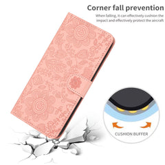 Étui portefeuille à rabat en cuir avec dragonne pour Samsung Galaxy S25 FE, motif floral 