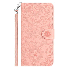 Étui portefeuille à rabat en cuir avec dragonne pour Samsung Galaxy S25 FE, motif floral 