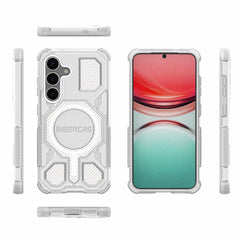 BIBERCAS J-16 Transparent Series For Samsung Galaxy S25+ Case Compatible with MagSafe TPU + PC Phone Cover