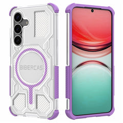 BIBERCAS J-16 Transparent Series For Samsung Galaxy S25+ Case Compatible with MagSafe TPU + PC Phone Cover