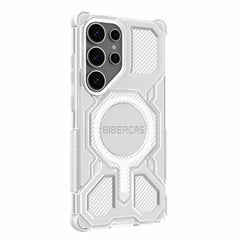 BIBERCAS J-16 Transparent Series für Samsung Galaxy S25 Ultra Hülle Kompatibel mit MagSafe TPU + PC Telefonabdeckung 