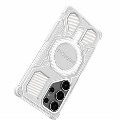 BIBERCAS J-16 Transparent Series für Samsung Galaxy S25 Ultra Hülle Kompatibel mit MagSafe TPU + PC Telefonabdeckung 
