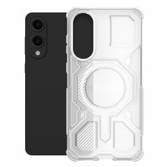 BIBERCAS J-16 Transparent Series For Samsung Galaxy S25 Edge Case Compatible with MagSafe TPU + PC Phone Cover