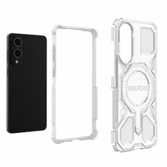 BIBERCAS J-16 Transparent Series For Samsung Galaxy S25 Edge Case Compatible with MagSafe TPU + PC Phone Cover