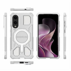 BIBERCAS J-16 Transparent Series For Samsung Galaxy S25 Edge Case Compatible with MagSafe TPU + PC Phone Cover