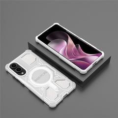 BIBERCAS J-16 Transparent Series For Samsung Galaxy S25 Edge Case Compatible with MagSafe TPU + PC Phone Cover