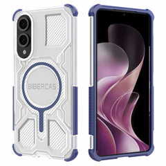 BIBERCAS J-16 Transparent Series For Samsung Galaxy S25 Edge Case Compatible with MagSafe TPU + PC Phone Cover