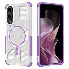 BIBERCAS J-16 Transparent Series For Samsung Galaxy S25 Edge Case Compatible with MagSafe TPU + PC Phone Cover