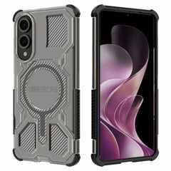 BIBERCAS J-16 Transparent Series For Samsung Galaxy S25 Edge Case Compatible with MagSafe TPU + PC Phone Cover
