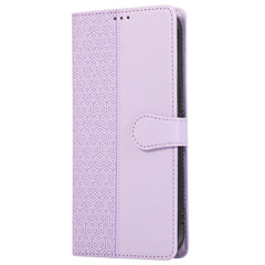 For Samsung Galaxy S25 Ultra Case Splicing Imprinted Rhombus Leather Phone Cover with Wrist Strap