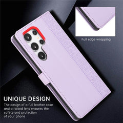 For Samsung Galaxy S25 Ultra Case Splicing Imprinted Rhombus Leather Phone Cover with Wrist Strap