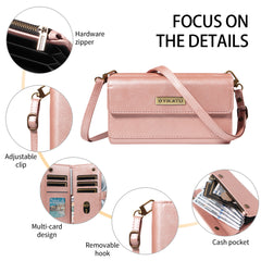 For Samsung Galaxy S25 Ultra Case YIKATU YK-008 Zipper Wallet Leather Phone Cover with Shoulder Strap