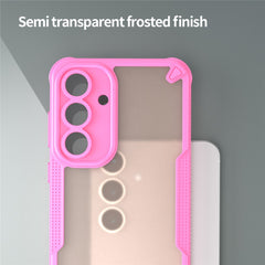 Für Samsung Galaxy S25 FE Hülle PC + TPU Halbtransparente, mattierte Schutzhülle 