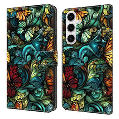 For Samsung Galaxy S25+ Wallet Case Pattern Printing PU Leather Flip Stand Phone Cover