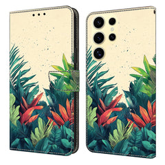 Für Samsung Galaxy S25 Ultra Wallet Case Musterdruck PU Leder Flip Stand Telefonabdeckung 