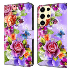 Für Samsung Galaxy S25 Ultra Wallet Case Musterdruck PU Leder Flip Stand Telefonabdeckung 