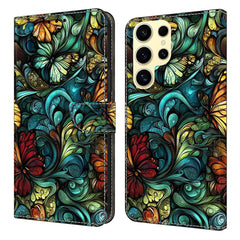 Für Samsung Galaxy S25 Ultra Wallet Case Musterdruck PU Leder Flip Stand Telefonabdeckung 